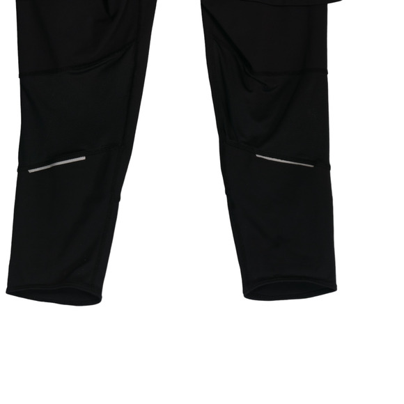 Athleta Skirted Capi Leggings Womens Small Black Back Zip Pocket Mesh Inserts - Picture 6 of 10